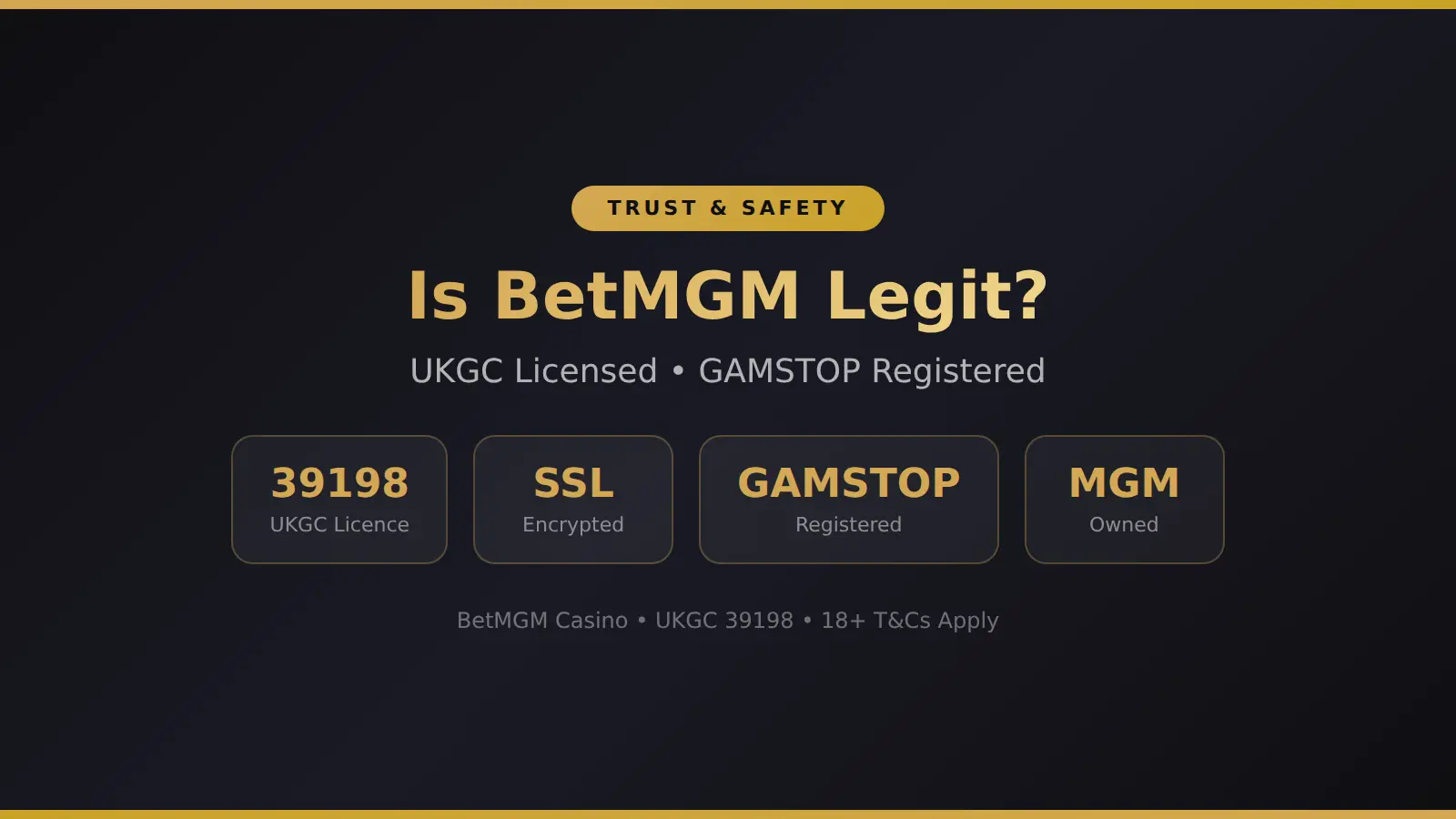BetMGM Casino UKGC licence verification